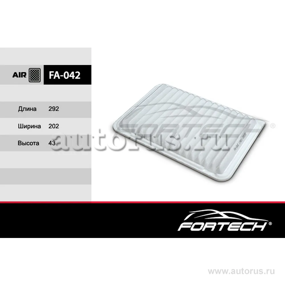 Фильтр воздушный toyota camry 2.4 06 lexus rx350 06 FORTECH FA-042