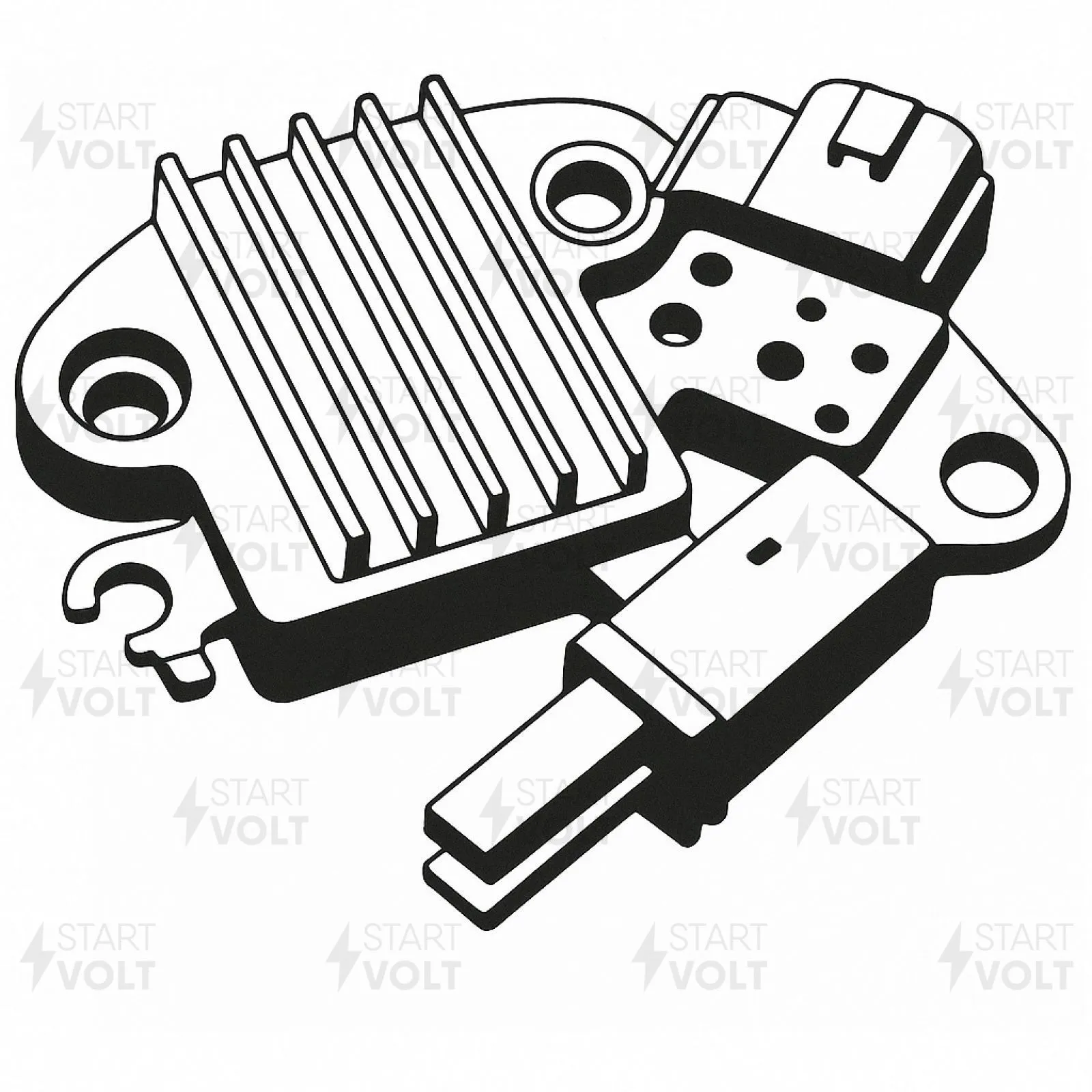 Регулятор напряжения ген. для Chery Tiggo T11 (05-)/Tiggo 5 (15-) 1.6i/1.8i/2.0i STARTVOLT VRR 2702