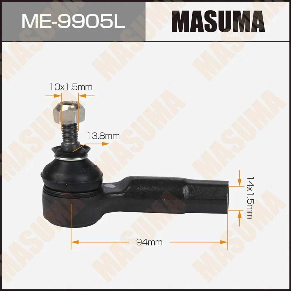 Наконечник рулевой тяги MASUMA MAZDA 2 03- LH MASUMA ME9905L