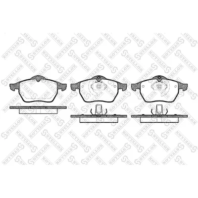 Колодки дисковые передние STELLOX 40-1010SX