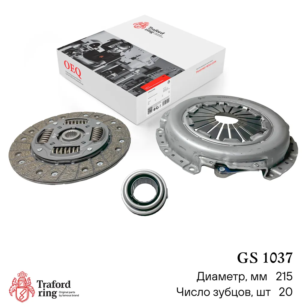 Сцепление в сборе Hyundai Elantra XD (00) 1.6i/ KIA Cerato I (04) 1.6i (с мех.муфт) TRAFORD RING GS1037