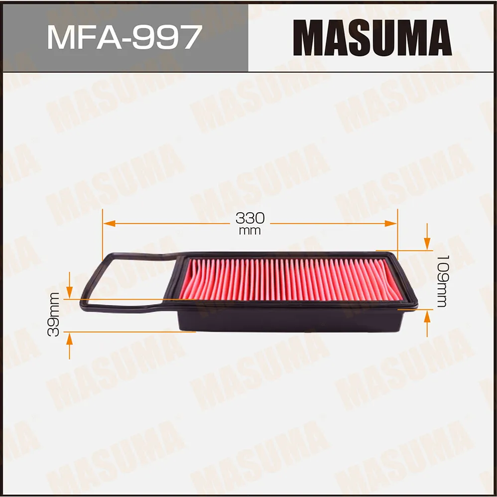 Воздушный фильтр A-874 MASUMA (1/20) MASUMA MFA997