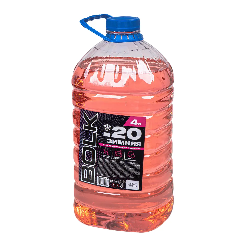 Жидкость омывателя незамерзающая -20 BOLK Hubba Bubba 4 л BTF103005