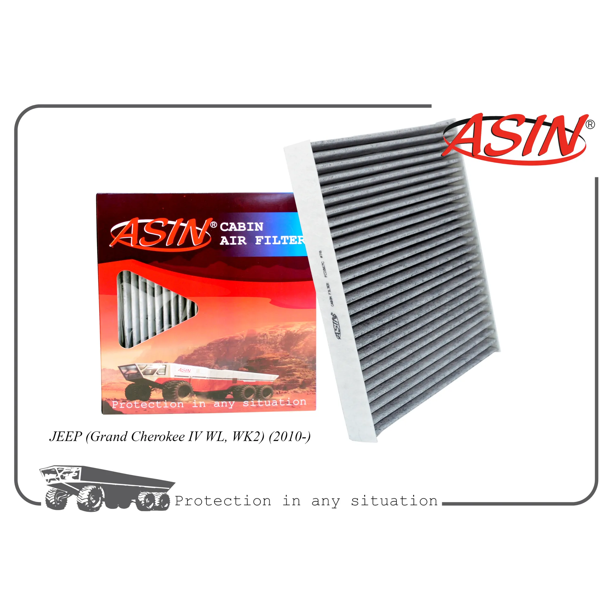 Фильтр салонный 68079487AA/ASIN.FC2867C (угольный) ASIN ASIN ASIN.FC2867C