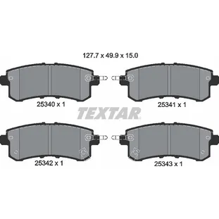 Колодки тормозные задние INFINITI NISSAN TEXTAR 2534001