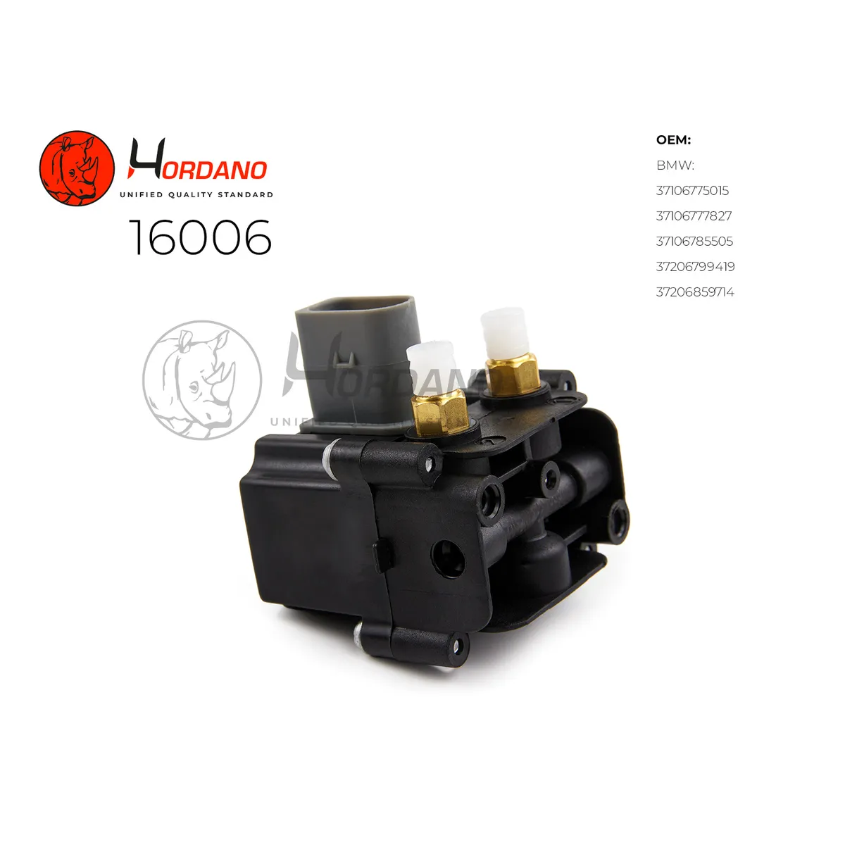 Блок клапанов пневмоподвески BMW X5 E70 (2006-2013) Hordano 16006