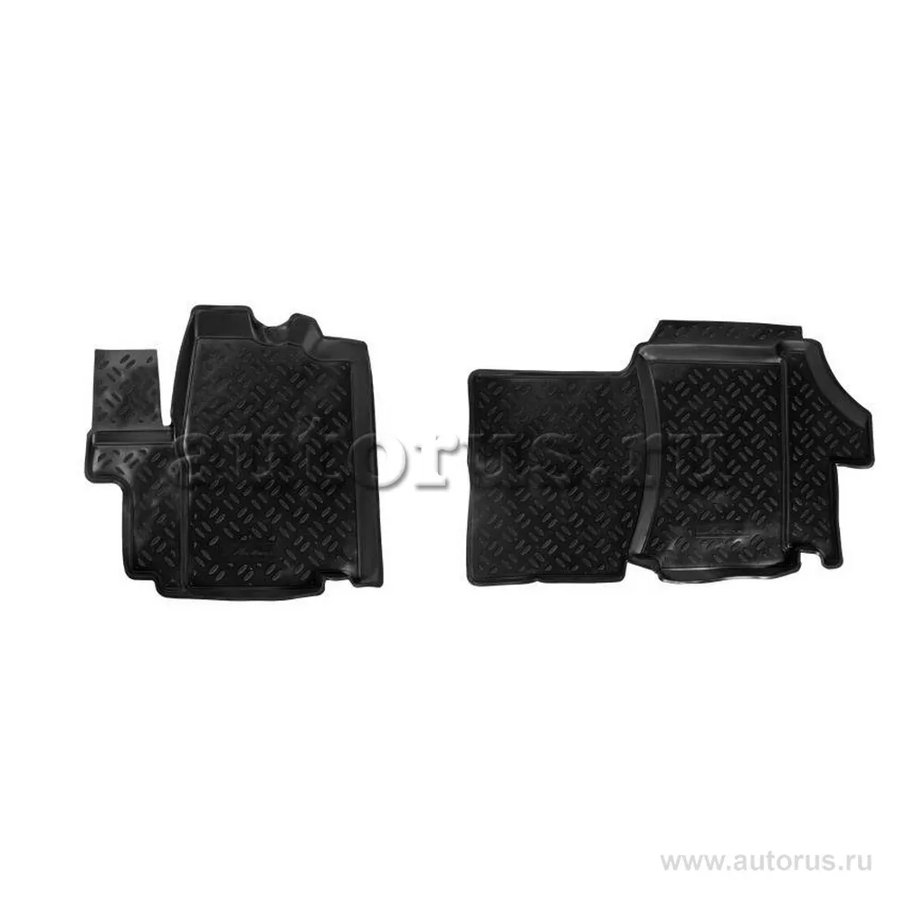Ковры для Fiat Ducato III (250) (06-12), 2 шт., выс. борт, 1й ряд, ТЭП, черн. AIRLINE ACM-PS-26