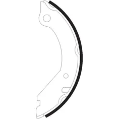 Колодки барабанные VOLVO 240/260/740/ 760/780/ 940/960 ручника