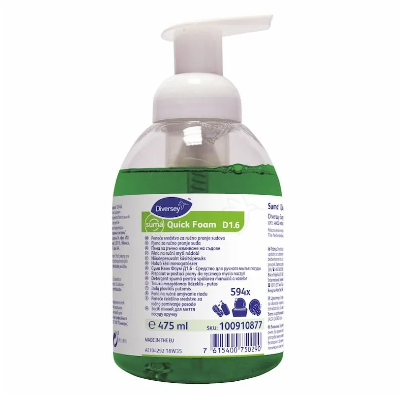 Профхим д/посуды д/ручного мытья Diversey/Suma Quick Foam D1.6, 0,475л 1628870