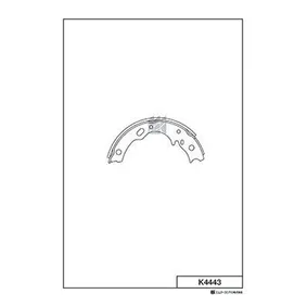 Колодки тормозные барабанные парковочные MK KASHIYAMA K4443