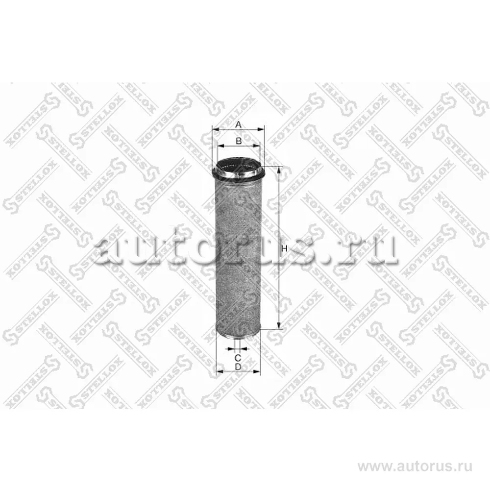 Фильтр воздушный (внутренний) 478.2-125.5/17 DAF F2100-2800.MB Actro STELLOX 81-21052-SX