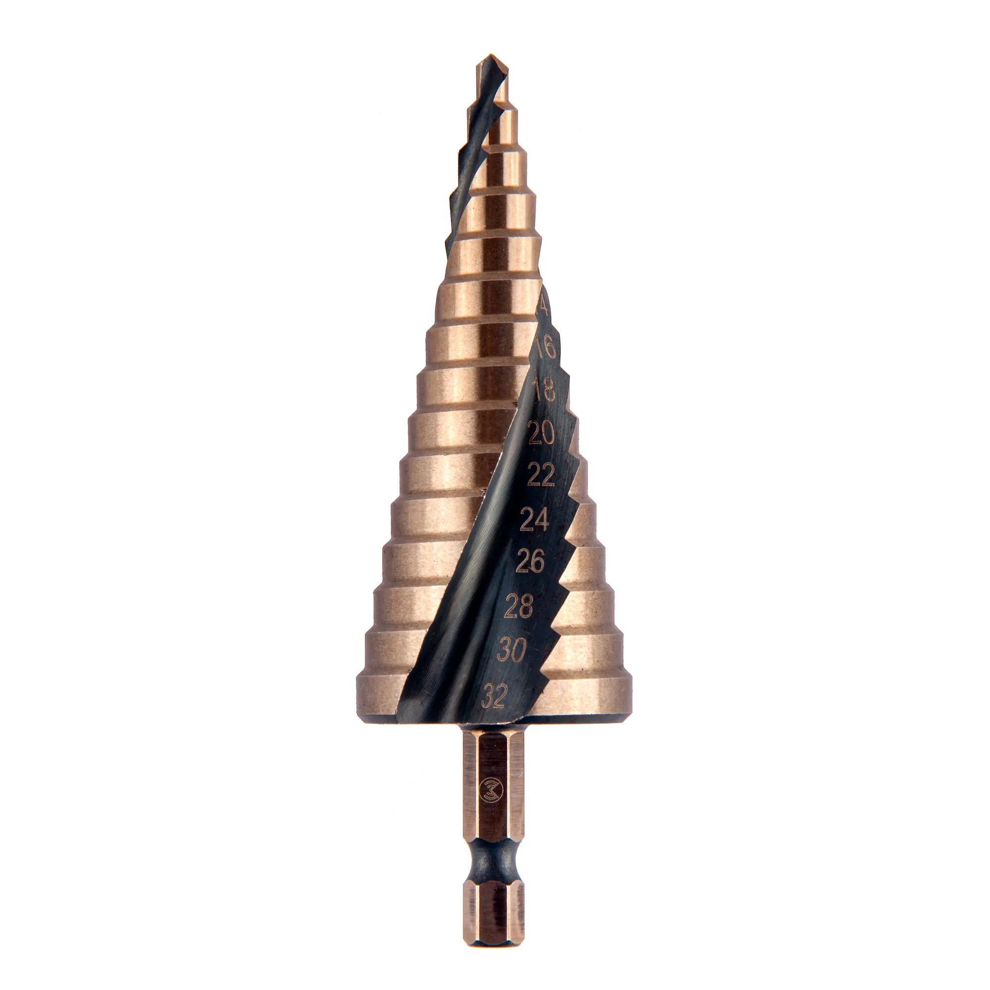 Сверло ступенчатое по мет. витое 4-32мм, 15 ступ.,шаг 2мм, Р6М5, Hex 1/4, MONOGRAM Special Monogram 101-019