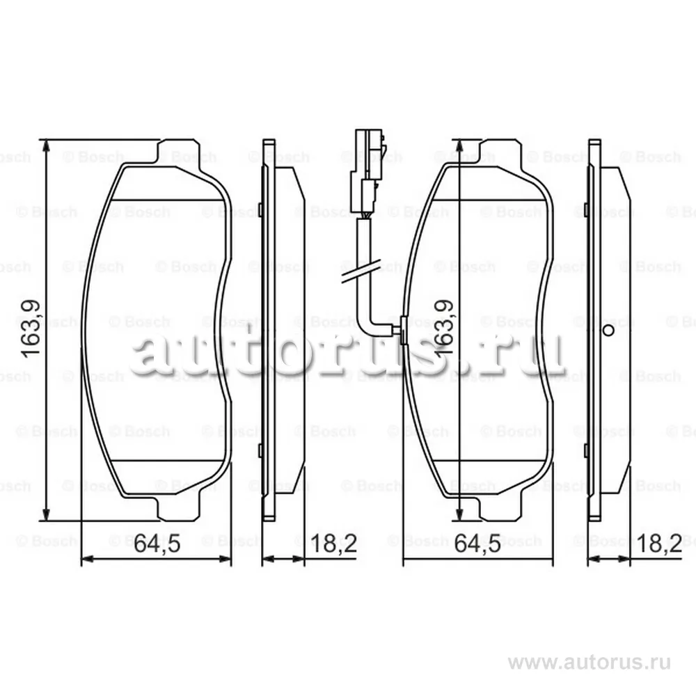 Колодки дисковые п. Renault Master IV, Opel Movano 2.3CDTI 10 BOSCH 0 986 494 498
