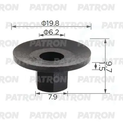 Гайка пластмассовая Гайка PEUGEOT 206, 407, PARTNER CITROEN C4 PICASSO PATRON P37-3868