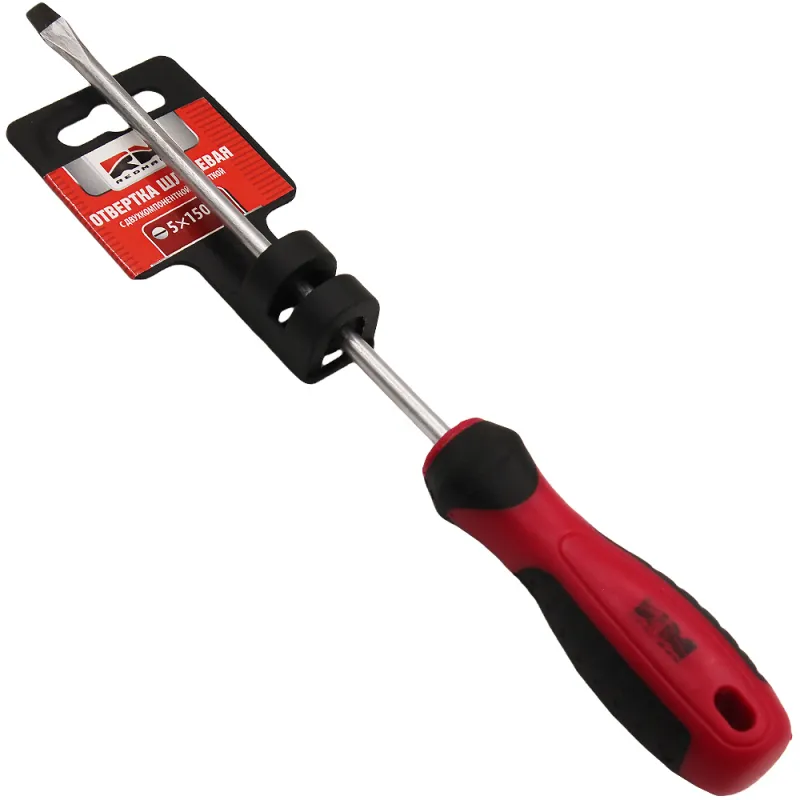 Отвертка шлицевая 5x150 мм c двухкомпонентной рукояткой RedMark REDMARK RM80715