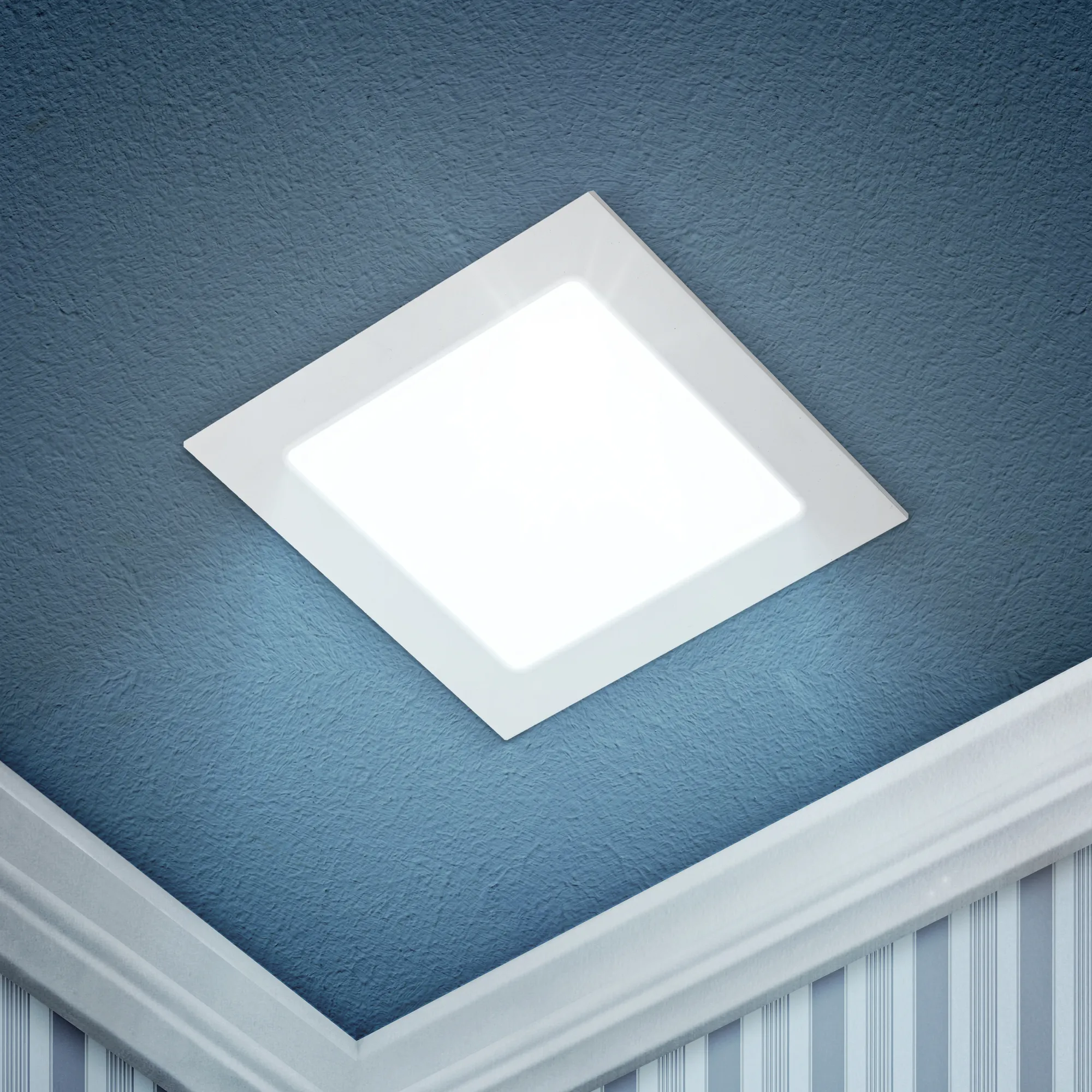 Светильник светодиодный квадратный LED 18W 220V 6500K (20/280) ЭРА Б0019839