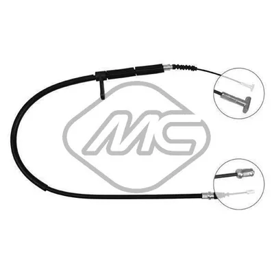 Трос ручника 156 ALL DX-RH Metalcaucho 80250