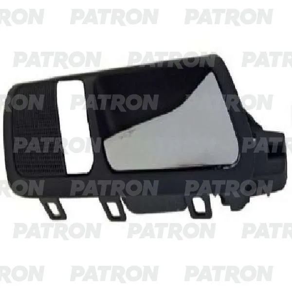 Ручка двери внутр задн прав VW: Passat B6 06-10 (хром\черн) PATRON P20-1096R