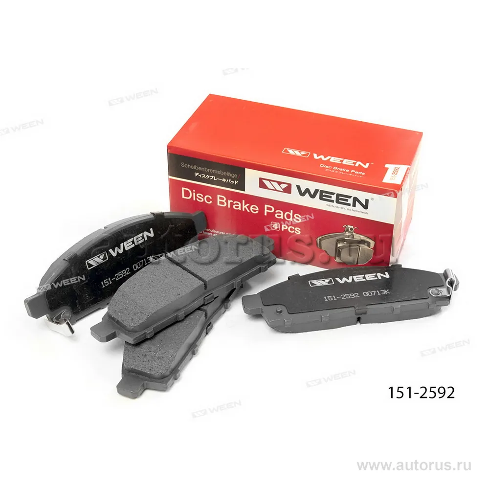Тормозные колодки дисковые передние MITSUBISHI L200/Triton (KA,KB,KJ,KK,KL), Pajero Sp WEEN 151-2592