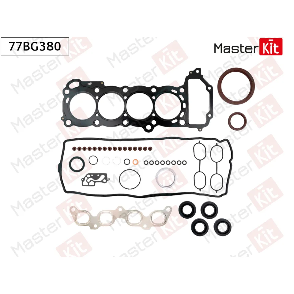 Комплект прокладок Nissan NOTE (E11, NE11) 1.4 CR14DE MASTERKIT 77BG380
