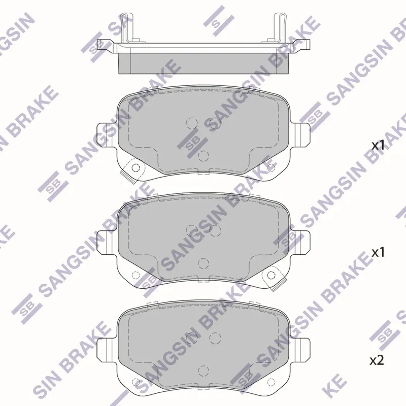 Колодки тормозные CHRYSLER VOYAGER/DODGE JOURNEY 2.0-3.8 07- задние SP1927