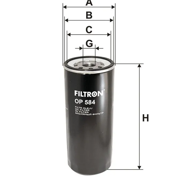 Фильтр масляный FILTRON OP584