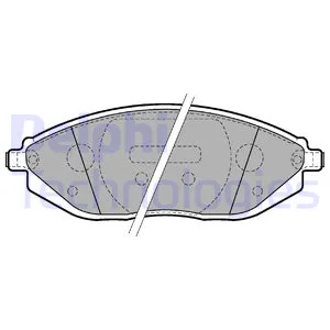 Колодки передние CHEVROLET Spark 10- DELPHI LP2218