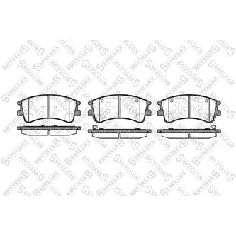 Колодки дисковые передние Mazda 6 GG/GY 2.0Di 136HP/2.0i/2.2i 02> STELLOX 981002_SX