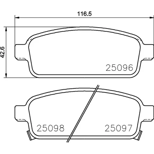 Колодки задние OPEL Astra J/CHEVROLET Cruze NISSHINBO NP6055