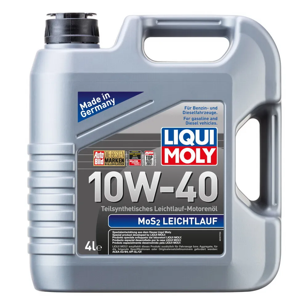 Масло моторное LIQUI MOLY MoS2 Leichtlauf 10W-40 полусинтетическое 4 л  1917 / 6948