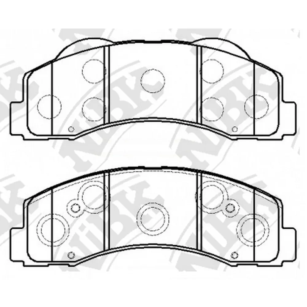 Колодки передние FORD Expedition/LINCOLN Navigator all 07-09 NIBK PN51003