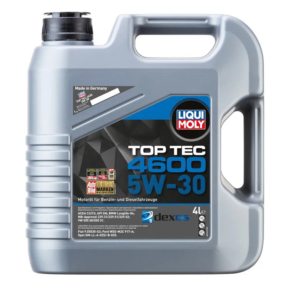 Масло моторное LIQUI MOLY Top Tec 4600 5W-30 синтетическое 4 л 3763