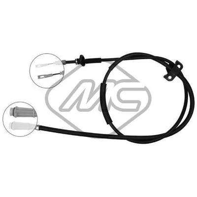 Трос ручника VOL S60 ALL EXC AWD MOD. DX/SX-RH/LH Metalcaucho 83579
