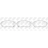 Колодки тормозные дисковые NIBK PN0760