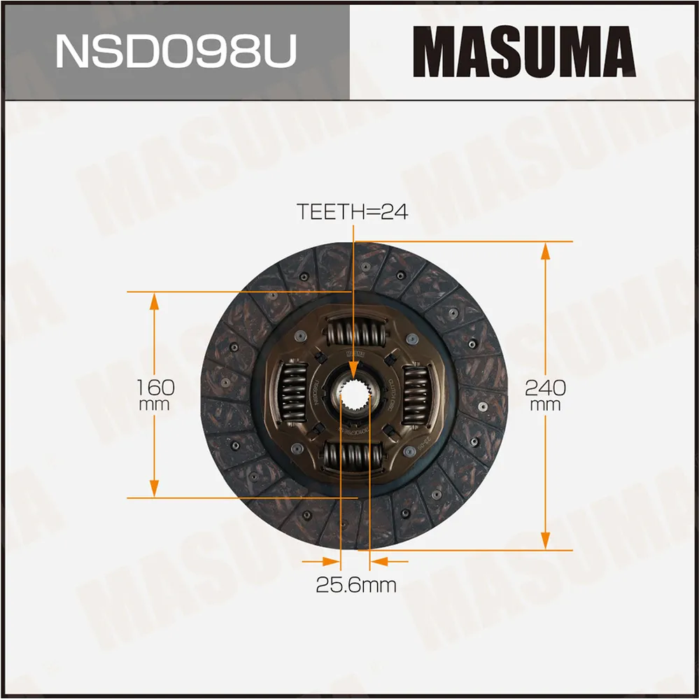 Диск сцепления NISSAN 180SX MASUMA NSD098U