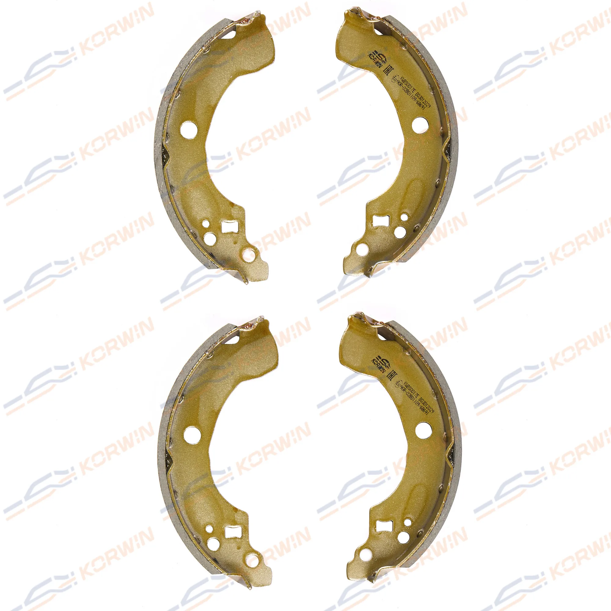 Колодки торм. барабанные зад. ECOLine. Nissan Almera (N16) 00-06 KORWIN KWBS0017E
