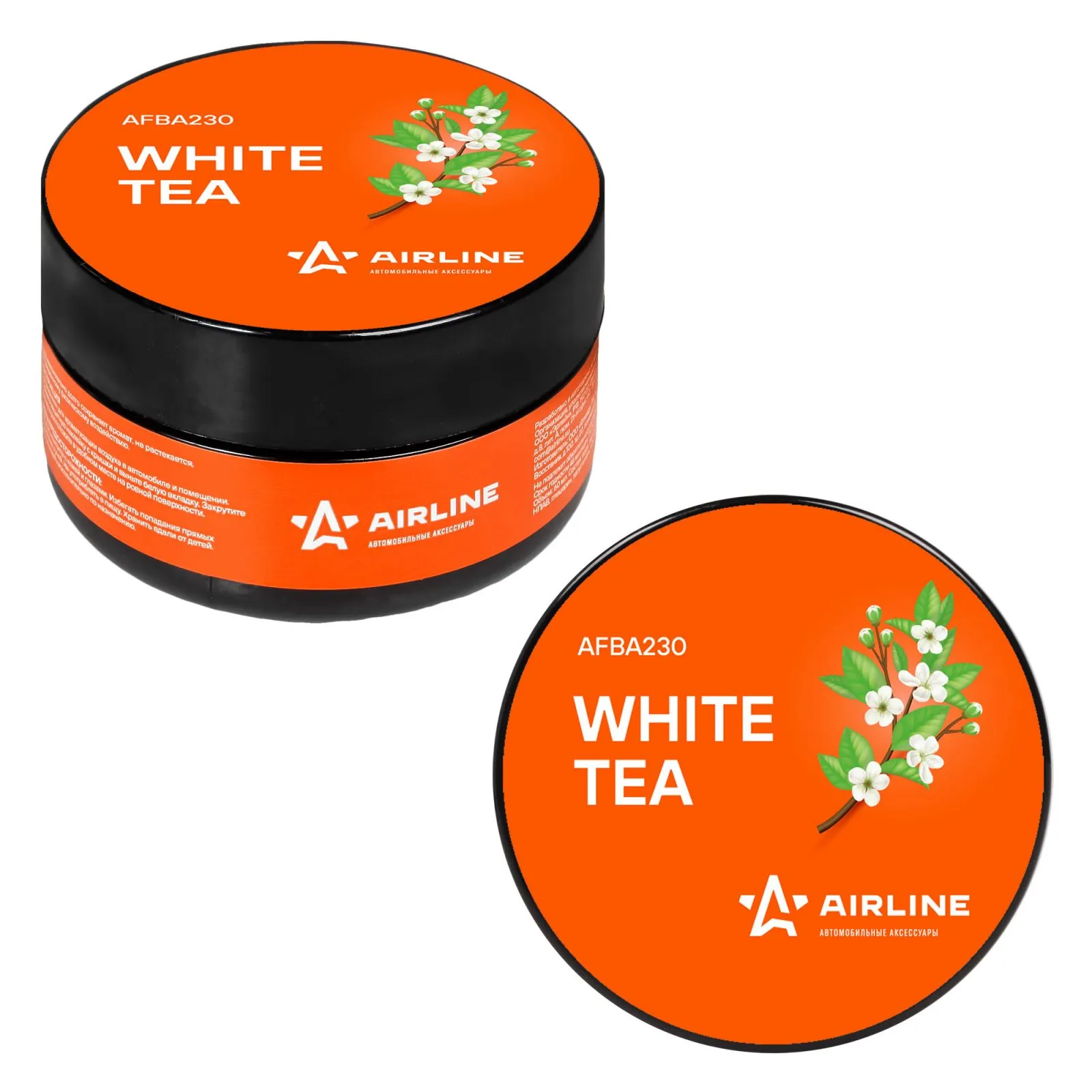 Ароматизатор-банка гелевый Планета WHITE TEA 60мл AIRLINE AFBA230