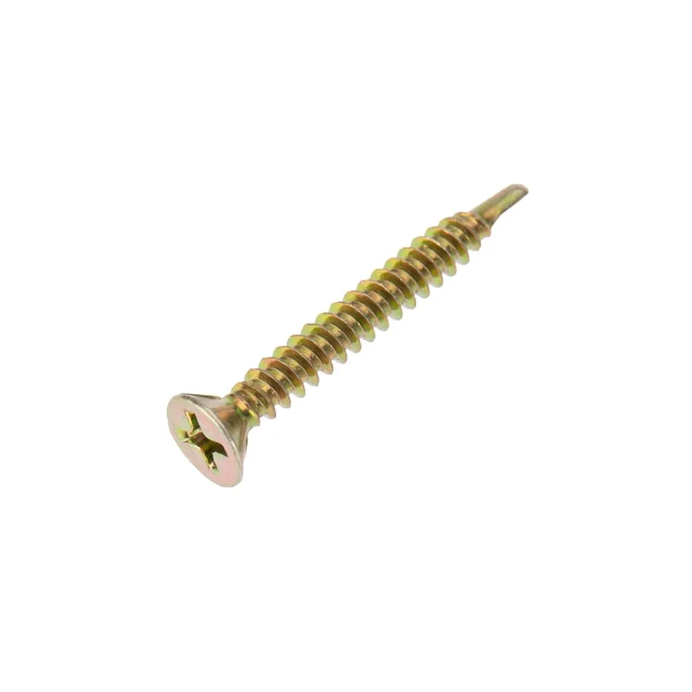 Саморез оконный KRANZ сверло, 3.9х32, желтый цинк, короб (500 шт./уп.) Kranz KR013722005
