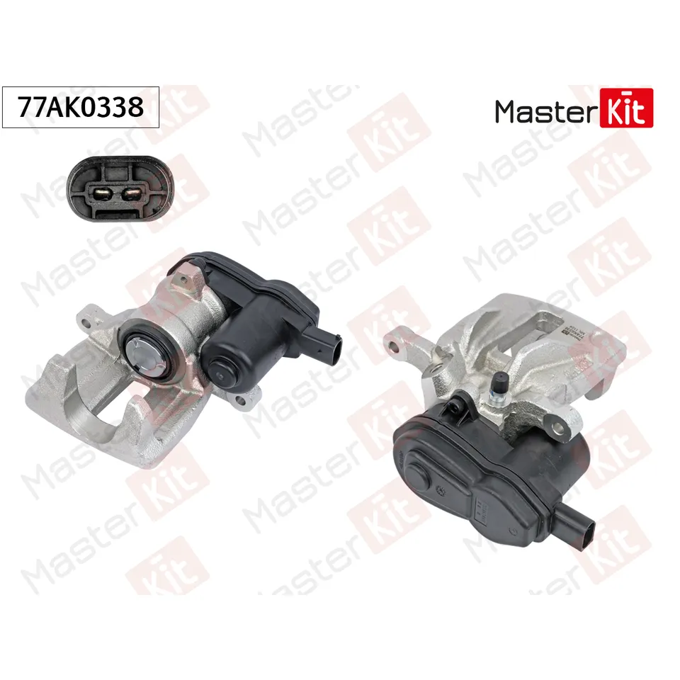 Тормозной суппорт зад. лев. Land Rover RANGE ROVER EVOQUE (L538) 2011 - 77AK0338 MASTERKIT 77AK0338