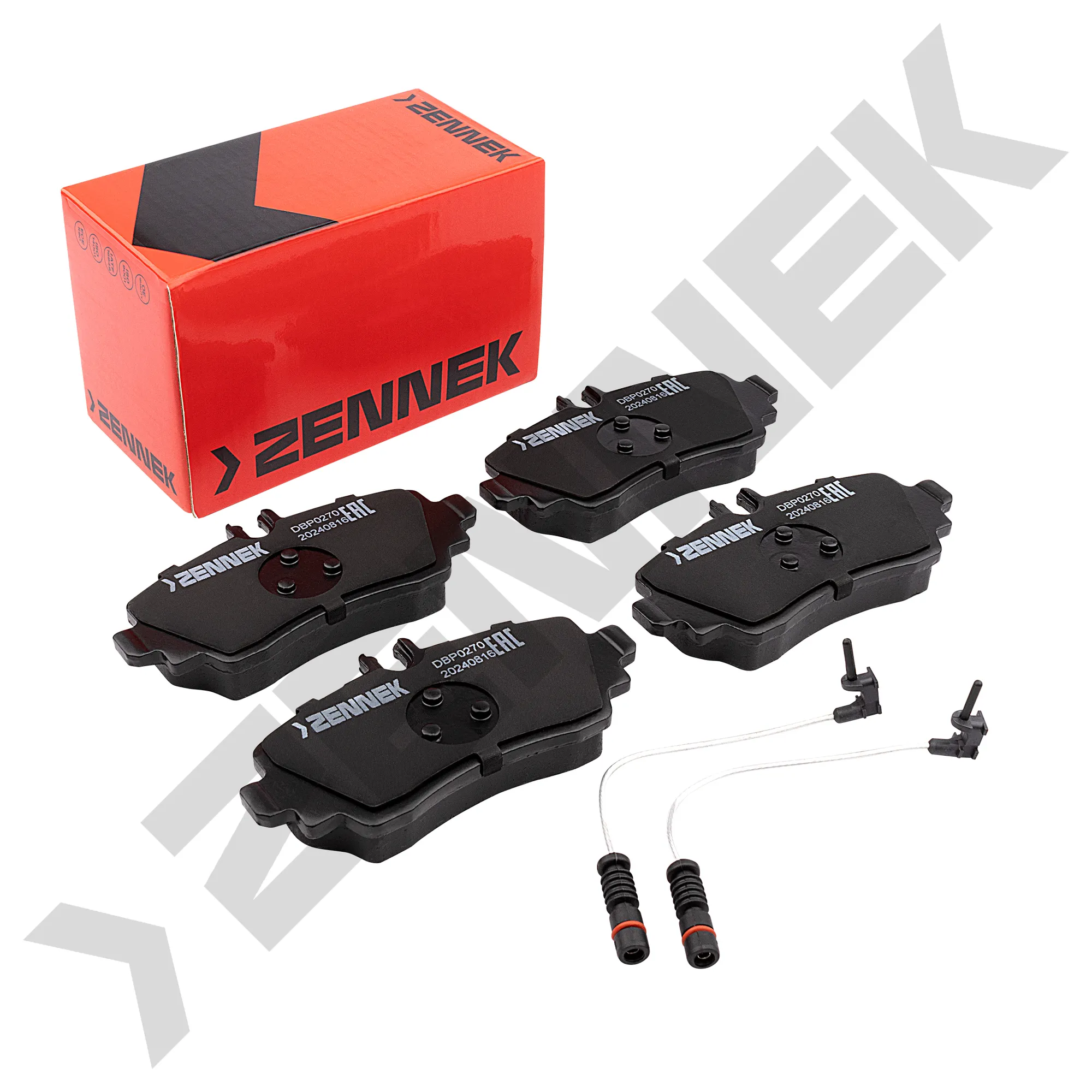 Колодки тормозные дисковые передние MERCEDES A-CLASS W168 97-04, ZENNEK DBP0270