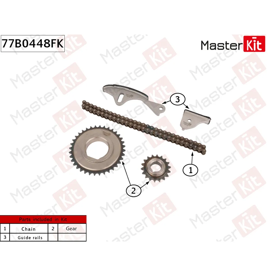 Комплект цепи балансировочных валов CHRYSLER/JEEP EDZ MASTERKIT 77B0448FK