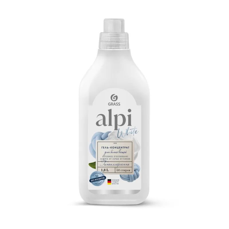 Гель для стирки ALPI white gel конц для белых вещей 1,8л 1606663