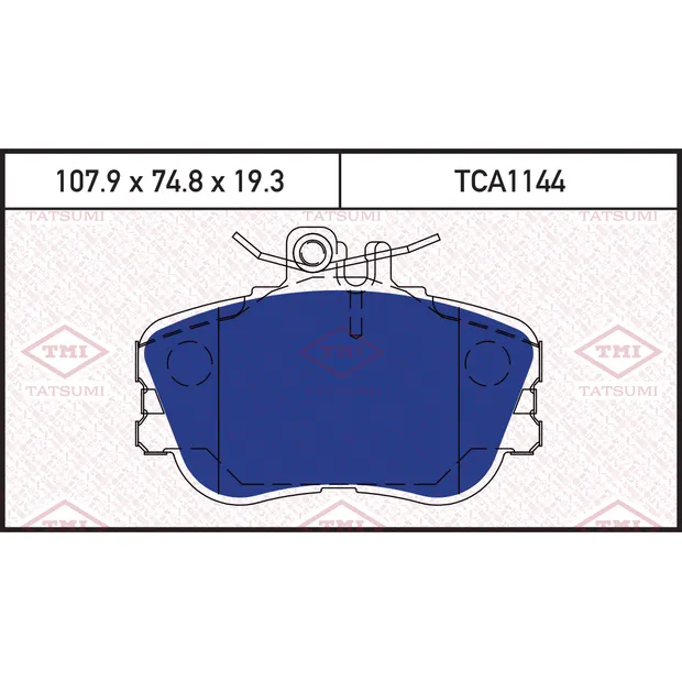 Колодки тормозные дисковые передние MERCEDES W202 93-> TATSUMI TCA1144