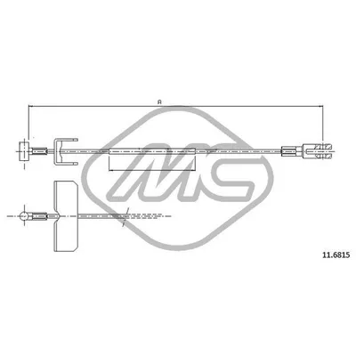 Трос ручника OPL VIVARO ALL INTERLWB - CABMOD Metalcaucho 82556