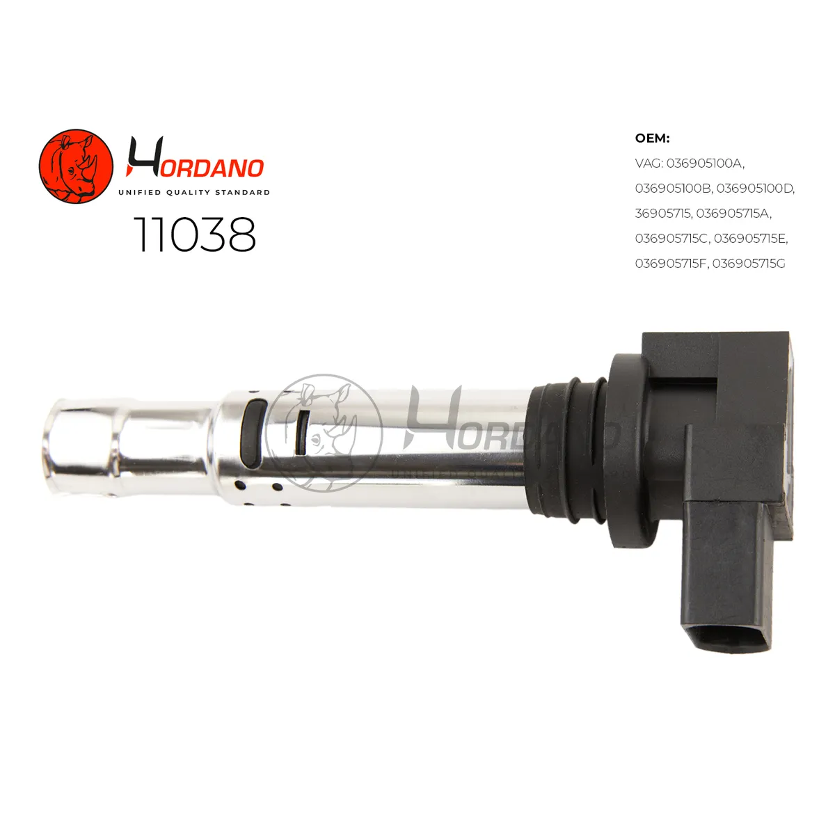 Катушка зажигания VW JETTA VI (162) Седан 04.10- 1.4TSI Hordano 11038