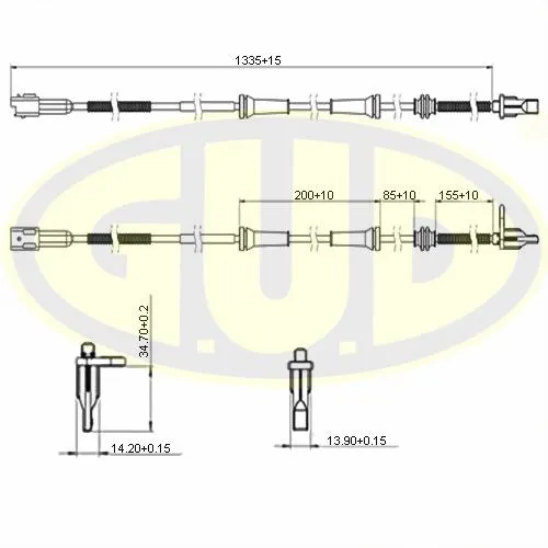 ДАТЧИК ABS ПЕРЕДН CITROEN C3 II/PEUGEOT 2008/PEUGEOT 207/PEUGEOT 208