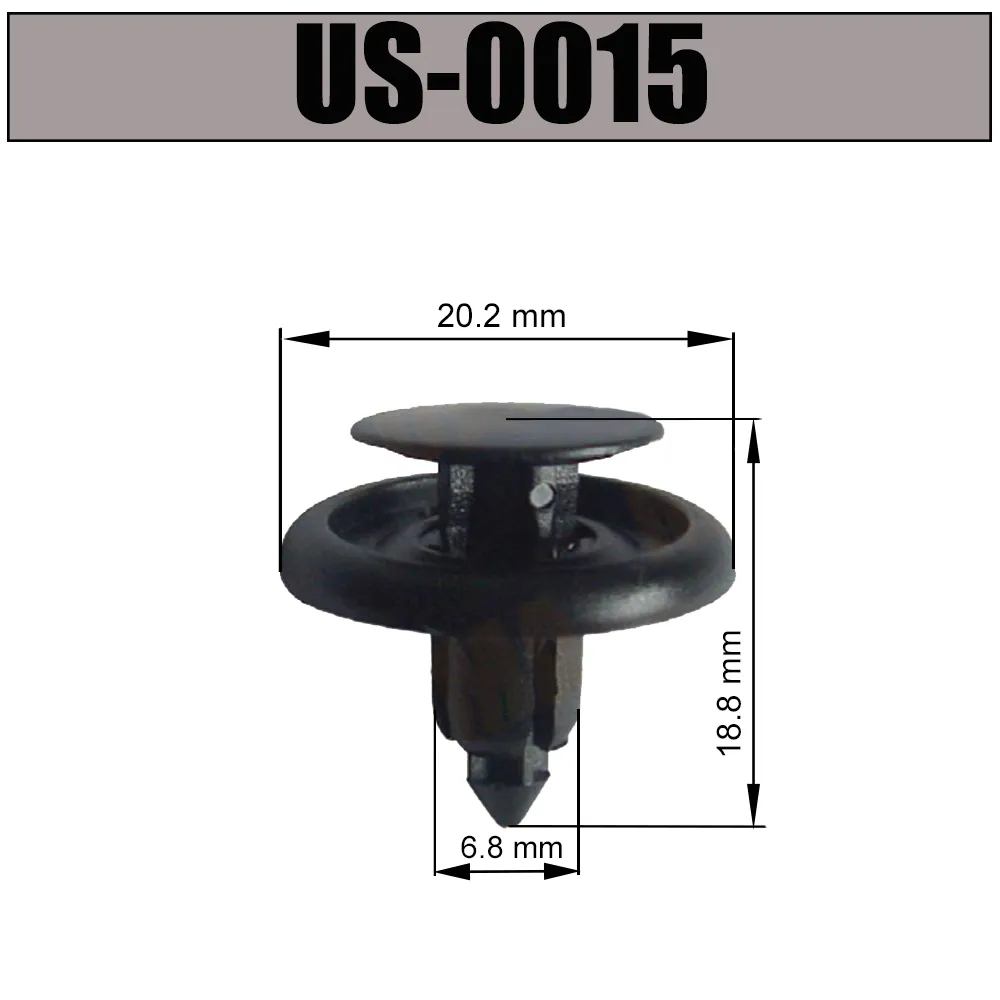 Пистон (клипса) универсальная US-0015 TOYOTA/LEXUS УНИП СЕРВИС US-0015