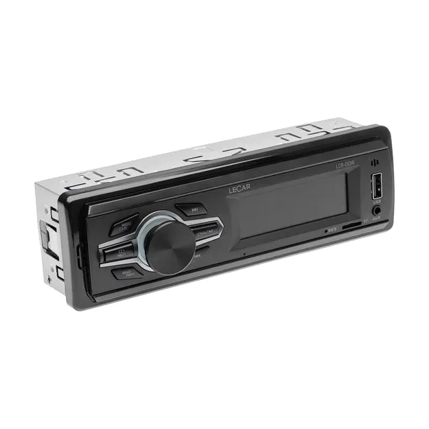 Магнитола автомобильная LECAR LCR-2101R, 1DIN, подсветка клавиш красная