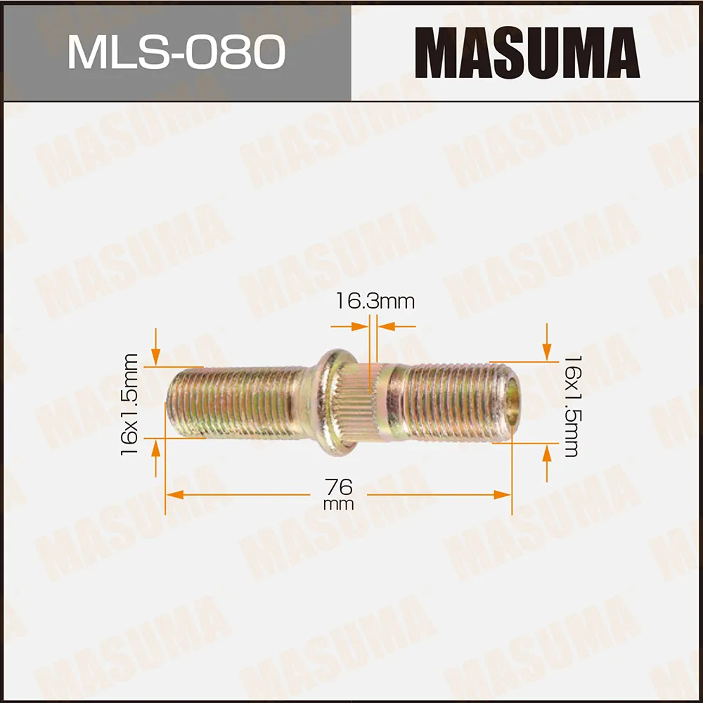 Шпилька колесная MASUMA MLS080