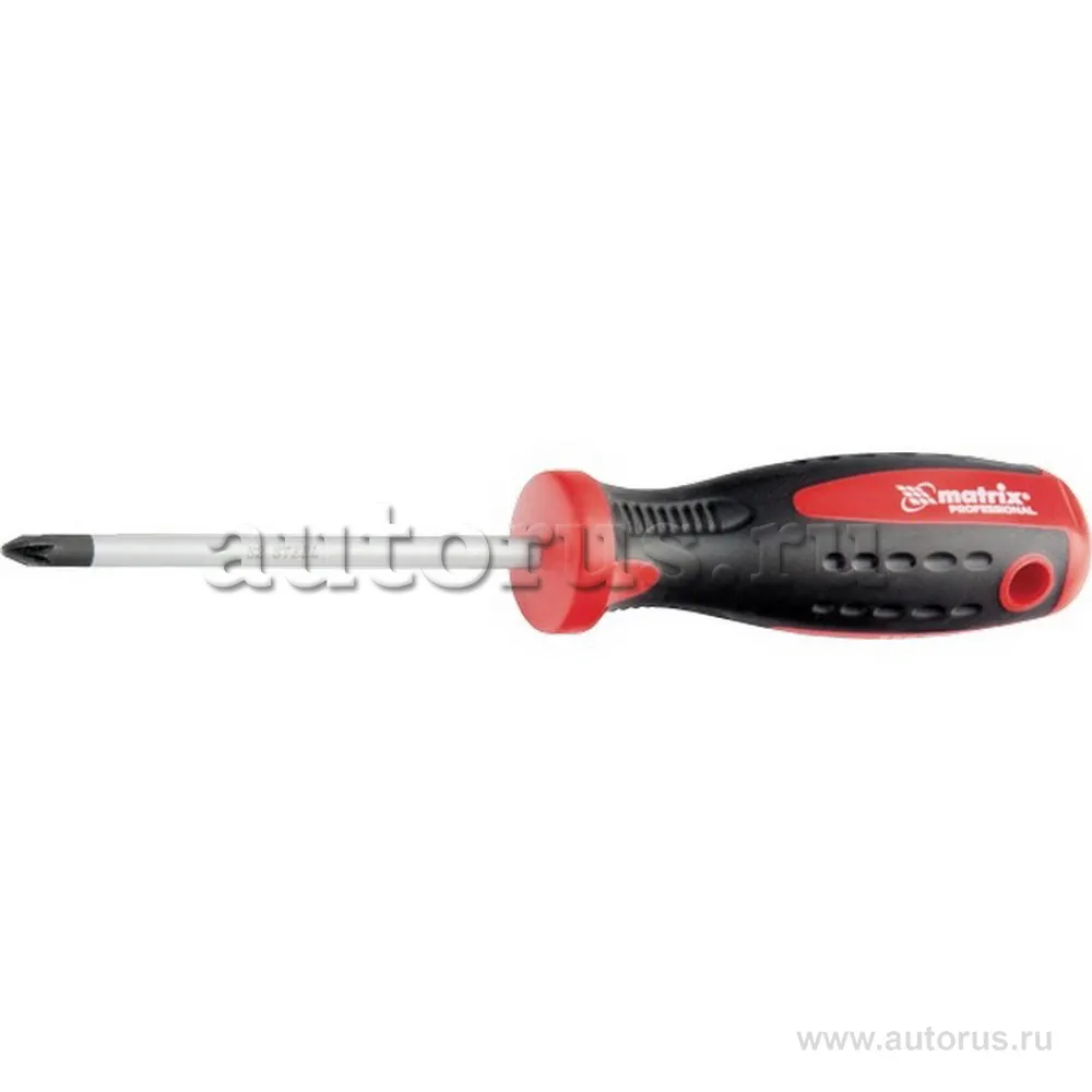 Отвертка Profi, Ph2x200 мм, S2, двухкомп. рукоятка MATRIX 11848